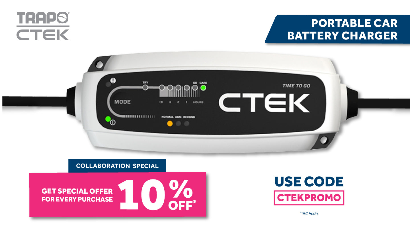 CTEK CT5 Time to Go Fully Automatic Battery Charger with a